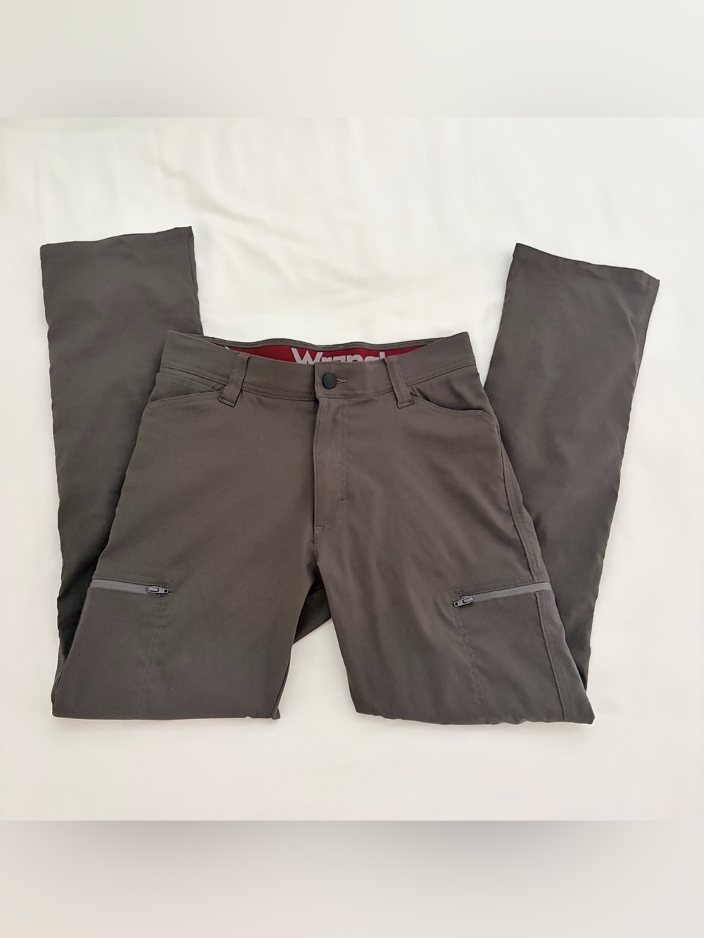 Wrangler ATG Cargo Pants Men’s 29x30 Gray Excellent Outdoor Stretch 10NW788AS